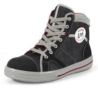 Elten Scarpe Antinfortunistiche Sensation Mid ESD S2, Uomo, Pelle/Tessuto, Puntale in Acciaio, Leggere, Sportive, Nero, Misura: 43
