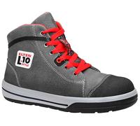 ELTEN VINTAGE Pirate Mid ESD S3 scarpe antinfortunistiche, donna e uomo, pelle, puntale in acciaio, leggere, sportive, grigio/nero, misura: 42