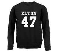 Elton 47 - Felpa Adulto / Sweater - Musica Rocket Man John Love Fan Gig