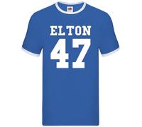 Elton 47 - Maglietta Uomo Ringer - Music Rocket Man John Love Fan Gig
