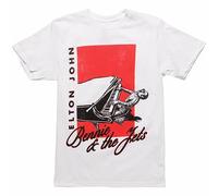 Elton John Bennie & The Jets Pianoforte Glam Pop Classico Musica Rock T Shirt
