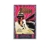 Elton John, poster decorativo estetico per camera da letto, soggiorno, pareti, 30 x 45 cm, senza cornice