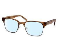 Elton John Premio Vincitore Unisex Multi-Focus Blue Luce Occhiali Marrone Strass