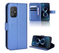 Elubugod Cover per ASUS Zenfone 8 5G Custodia telefonica Case,Custodia in Pelle Custodia per ASUS Zenfone 8 5G ZS590KS ZS590KS-2A007EU I006D Custodia Case Cover Blue
