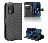 Elubugod Cover per ASUS Zenfone 8 5G Custodia telefonica Case,Custodia in Pelle Custodia per ASUS Zenfone 8 5G ZS590KS ZS590KS-2A007EU I006D Custodia Case Cover Black
