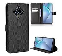 Elubugod Cover per Infinix Zero 8 Custodia telefonica Case,Custodia in Pelle Custodia per Infinix Zero 8 X687 Custodia Case Cover Black