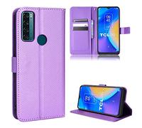 Elubugod Cover per TCL 20 SE Custodia telefonica Case,Custodia in Pelle Custodia per TCL 20 SE T671H T671F T671O T671E Custodia Case Cover Purple