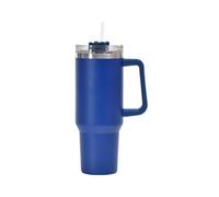 ELUNIA Tazza da viaggio isolata in acciaio inox 40 grande capacità tre zero quattro maniglie tazza per uso esterno auto (Lakeblue)