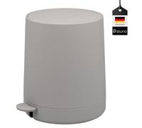 eluno TESERO - Pattumiera a pedale con superficie soft touch, capacità 4 litri, con coperchio soft close, contenitore per rifiuti con secchio interno in plastica, per bagno e cucina, in plastica