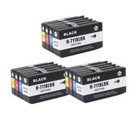 ELUPNMF 12 cartucce d'inchiostro compatibili piene di inchiostro per 711XL 711 HP711 per stampanti DesignJet T120 T520(3 SET)