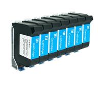 ELUPNMF 2588 2588+ 2588+M Cartuccia d'inchiostro nero rosso blu per etichette con data di scadenza logo a base solvente compatibile con stampante portatile TIJ online portatile(1 PC Blue)