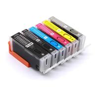 ELUPNMF Cartucce a getto d'inchiostro ricaricabili compatibili con chip ARC per IP7220 8720 MG5420 MX922 MX722 IX6820(6Color 1set)