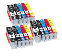 ELUPNMF Cartucce ad inchiostro da 15 pacchi compatibili con PGI550 CLI551 per IP7250 IX6850 MG5550 MG5650 MG6450 MG6650 MX725 MX925