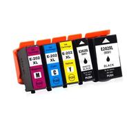 ELUPNMF Cartucce d'inchiostro compatibili 202XL per stampanti XP-6000 XP-6005 XP-6100 XP-6105(T202XL-5COLOR 1SET)