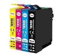 ELUPNMF Cartucce d'inchiostro compatibili 604 604XL per Expression Home XP 2200 2205 3200 4200 e Workforce WF 2935DWF 2930DWF 2910DWF(4PK)