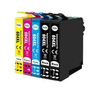 ELUPNMF Cartucce d'inchiostro compatibili 604 604XL per Expression Home XP 2200 2205 3200 4200 e Workforce WF 2935DWF 2930DWF 2910DWF(5PK)