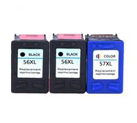 ELUPNMF Cartucce d'inchiostro compatibili C6656A C6657A per HP56 HP57 Deskjet 450 450CBI 450CI 450WBT F4140 F4180 5150 5550(2BK 1COLOR)