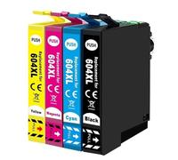 ELUPNMF Cartucce d'inchiostro compatibili per 604 604XL per stampanti XP 2200 2205 3200 4200 e WF 2935DWF 2930DWF 2910DWF(4PK)