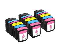 ELUPNMF Cartucce d'inchiostro compatibili per HP84 85 Designjet Serie 30 70 130 130gp 130nr 30gp 30n 90 90gp 90r 10ps 20ps 50ps 120(3SET 18COLORS)