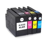 ELUPNMF Cartucce d'inchiostro compatibili per HP932XL HP933XL HP932 932 933 per stampanti Officejet 6100 6600 6700 7110 7510 7512 7610 7612(1 set)