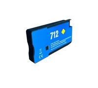 ELUPNMF Cartucce d'inchiostro compatibili per modelli di stampante plotter HP712 T230 T250 T630 T650 T210(Yellow 29ML)