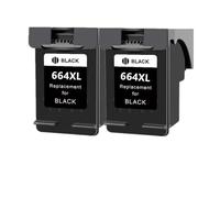 ELUPNMF Cartucce d'inchiostro di ricambio compatibili 2PK per stampanti 664XL 664 1115 2135 3635 2138 3636 3638 4535 4536 4538 4675 4676 4678(2PACK BK)