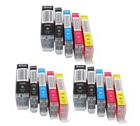 ELUPNMF Cartuccia d'inchiostro a colori compatibile PGI650 650XL CLI651 651XL per MG5560 5660 6540 IP7160 7260 8760(5Color 3set)