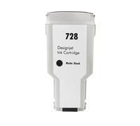 ELUPNMF Cartuccia d'inchiostro compatibile 728 per stampanti T730 T830 4 colori disponibili 300 ml(300ML-MATTE BLACK)