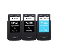 ELUPNMF Cartuccia d'inchiostro compatibile con PG 745 XL CL 746 XL per stampante MG2470 MG2570 MG2970 IP2870 IP2872(2BK 1COLOR)