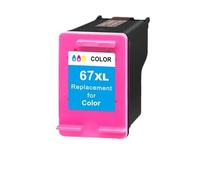 ELUPNMF Cartuccia d'inchiostro compatibile per i modelli 67 67XL 1225 2732 2752 2755 4140 4152 4155 4158 6052 Stampanti(TRI-COLOR)