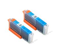 ELUPNMF Cartuccia d'inchiostro compatibile PGI 570XL CLI 571XL per MG5750 MG5751 MG5752 MG6850 MG6851 MG6852 MG7750(2pcs 571XL C)