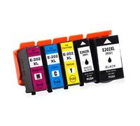 ELUPNMF Cartuccia d'inchiostro con capacità compatibile T202XL per stampanti 202XL XP-6000 XP-6001 XP-6005(5PCS 1SET)