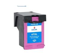 ELUPNMF Cartuccia d'inchiostro di ricambio 2 pezzi per stampanti DeskJet 2732 2755 6052 6058 6075 4152 4155 4158 compatibili 67 67XL(1 Color)