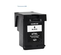 ELUPNMF Cartuccia d'inchiostro di ricambio 2 pezzi per stampanti DeskJet 2732 2755 6052 6058 6075 4152 4155 4158 compatibili 67 67XL(1 Black)