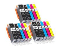 ELUPNMF Cartuccia d'inchiostro ricaricabile compatibile con chip ARC per PGI-250 CLI-251 MG6320 MG7120 MG7520 IP8720(3SET)