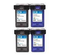 ELUPNMF Cartuccia d'inchiostro ricaricata 27XL 28XL compatibile per Deskjet 450 450CI 5550 3420 3520 3550 3650 3740 3845(2BK 2COLOR)