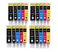 ELUPNMF Confezione da 20 cartucce d'inchiostro compatibili PGI-5 CLI-8 per IP4200 IP4300 IP4500 MP500 IP5200 MP530 MP600 MP610 MP800 compatibile con stampanti