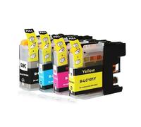 ELUPNMF Confezione da 4 cartucce d'inchiostro LC101 compatibili con le stampanti MFC-J285DW J450DW J470DW J475DW J650DW J870DW J875DW