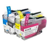 ELUPNMF Einkshop Set cartucce d'inchiostro compatibili LC424 per DCP-J1200DW incluso LC424BK LC424C LC424M LC424Y(1SET)