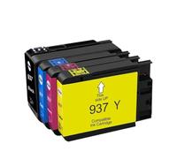 ELUPNMF Set cartucce d'inchiostro compatibili 936 937 938 per Officejet Pro 9110b 9120 9130 9720 9730 4S6X3A 4S6X0A stampante a colori(937 4Color 1set)