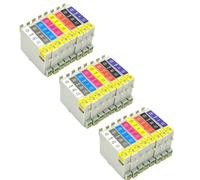 ELUPNMF Set cartucce d'inchiostro compatibili per T0540 T0541 T0542 T0543 T0544 T0545 T0546 T0547 T0548 T0549 per stampante Stylus Photo R800 R1800(24pcs 3set)