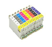 ELUPNMF Set cartucce d'inchiostro compatibili per T0540 T0541 T0542 T0543 T0544 T0545 T0546 T0547 T0548 T0549 per stampante Stylus Photo R800 R1800(8pcs 1set)