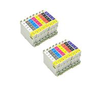 ELUPNMF Set cartucce d'inchiostro compatibili per T0540 T0541 T0542 T0543 T0544 T0545 T0546 T0547 T0548 T0549 per stampante Stylus Photo R800 R1800(16pcs 2set)