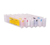 ELUPNMF Set da 6 colori T7251 T7251 T7254 T725A Cartuccia d'inchiostro ricaricabile con chip compatibile con stampanti F2000 F2100 F2130 F2150 F2160 Soluzione di inchiostro alternativa