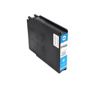 ELUPNMF Set di cartucce d'inchiostro compatibili a colori T7531 T7532 T7533 T7534 per lavoro WF-6093 WF-6593 WF-8093 WF-8593 Stampanti(T7532-C)