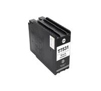 ELUPNMF Set di cartucce d'inchiostro compatibili a colori T7531 T7532 T7533 T7534 per lavoro WF-6093 WF-6593 WF-8093 WF-8593 Stampanti(T7531-BK)