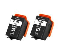ELUPNMF Set di cartucce d'inchiostro compatibili per T202XL 202XL Inchiostro completo per stampante Expression XP-6000 XP-6001 XP-6005 XP-6100 XP-6105(2pcs BK)