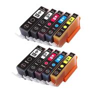 ELUPNMF Set di cartucce d'inchiostro compatibili PGI-125 CLi-126 per stampanti IP4810 IP4910 IX6510 MG5210 MG5310 MG6110 MG6210 1/2/3/4 confezione(5COLOR 2SET)