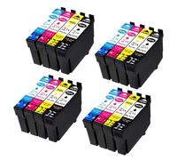 ELUPNMF Set di cartucce d'inchiostro compatibili T502XL da 1 a 5 per 502 502XL con chip per stampanti DWF XP5100 XP5105 WorkForce WF2860 WF2865(16pcs 4set)