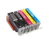 ELUPNMF Set di cartucce d'inchiostro ricaricabili BCI-350 BCI-351 di ricambio compatibili per stampanti MG5430 MG5530 MG5630 IP7230 MX923 IX6830 confezione da 5 colori(5COLOR)